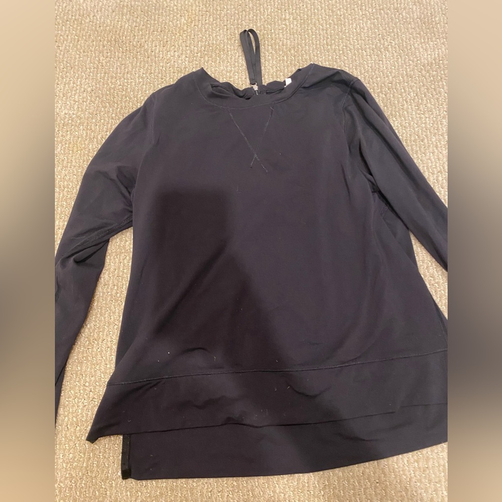 Lululemon Zip Back Long Sleeve Pullover medium
